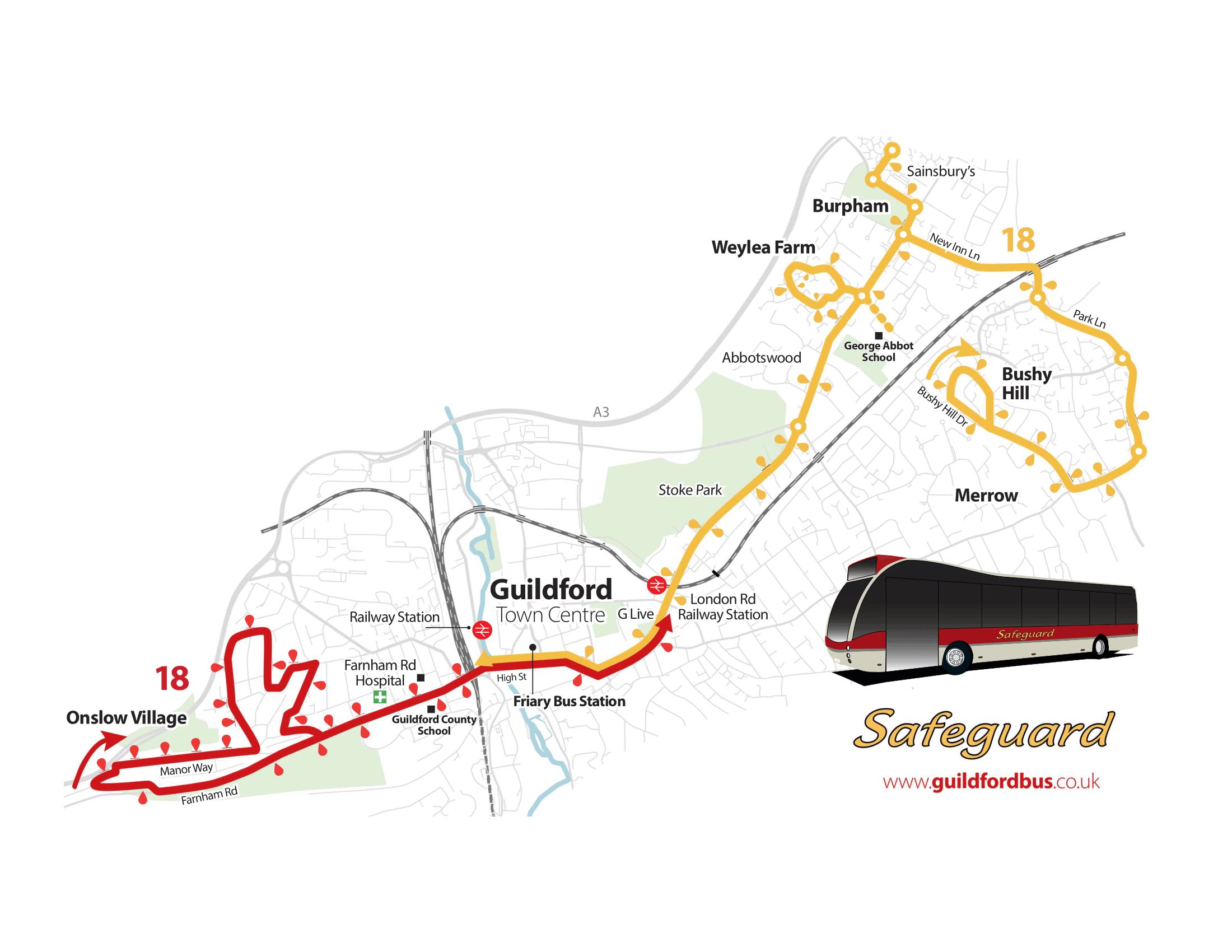 Guildford Bus Routes